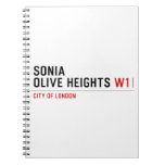 Sonia olive heights  Notebooks