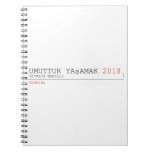 umuttur yaşamak  Notebooks
