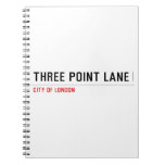 THREE POINT LANE  Notebooks