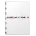 Daliah Sklar, Adv. Israel   Notebooks