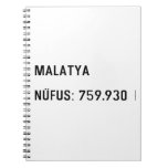 MALATYA  NÜFUS: 759.930  Notebooks