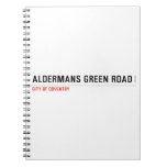 Aldermans green road  Notebooks