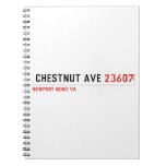  Chestnut Ave  Notebooks