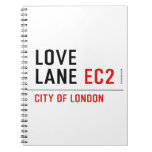 Love lane  Notebooks