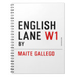 English Lane  Notebooks