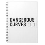 DANGEROUS  CURVES 😉  Notebooks