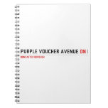 purple voucher avenue  Notebooks