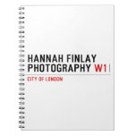 Hannah Finlay Photography  Notebooks