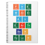 fire
 water
 air
 earth
 ben
 dylan  Notebooks