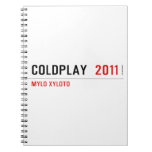 COLDPLAY   Notebooks