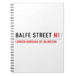 Balfe Street  Notebooks