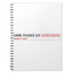 CAROL PEACHES AVE  Notebooks