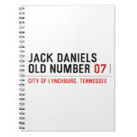 Jack Daniels Old Number  Notebooks