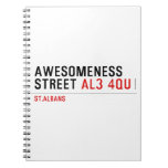 awesomeness street  Notebooks