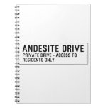 andesite drive  Notebooks