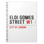 ELOI GOMES Street  Notebooks