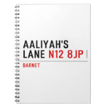 Aaliyah's  Lane  Notebooks