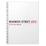 Warwick Street  Notebooks