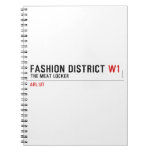 Fashion District  Notebooks