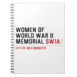women of world war II memorial  Notebooks