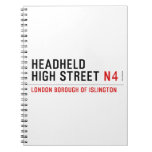 Headheld High Street  Notebooks