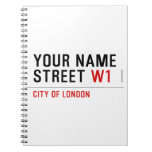 Your Name Street  Notebooks