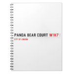 PANDA BEAR COURT  Notebooks
