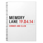 MEMORY LANE  Notebooks