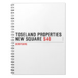 Toseland Properties New Square  Notebooks