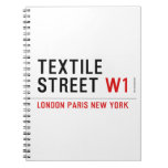Textile Street  Notebooks