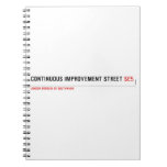 Continuous Improvement Street  Notebooks