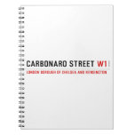 Carbonaro street  Notebooks