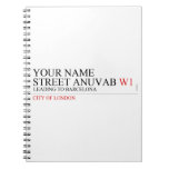 Your Name Street anuvab  Notebooks