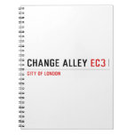 CHANGE ALLEY  Notebooks
