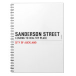 SANDERSON STREET  Notebooks