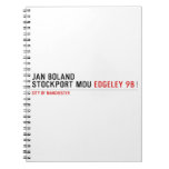 Jan Boland Stockport MDU  Notebooks