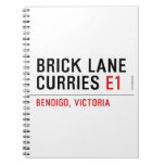 brick lane  curries  Notebooks