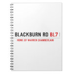 Blackburn Rd  Notebooks