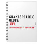 Shakespeare's globe   Notebooks
