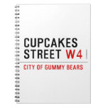 cupcakes Street  Notebooks