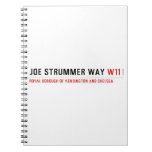 Joe Strummer Way  Notebooks