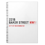 221B BAKER STREET  Notebooks