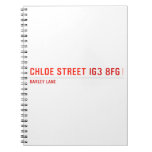 chloe Street  Notebooks