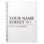 Your Name Street  Notebooks