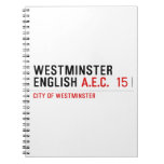 Westminster English  Notebooks