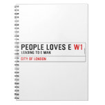 PEOPLE LOVES E  Notebooks