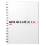 Webb Ellis Street  Notebooks
