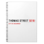 THOMAS STREET  Notebooks