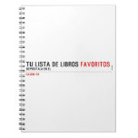 tu LISTA DE libros  Notebooks