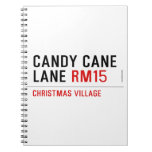 Candy Cane Lane  Notebooks